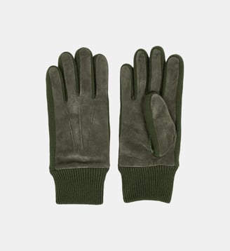 Gants cuir GLOVES MIX - Faguo - Kaki