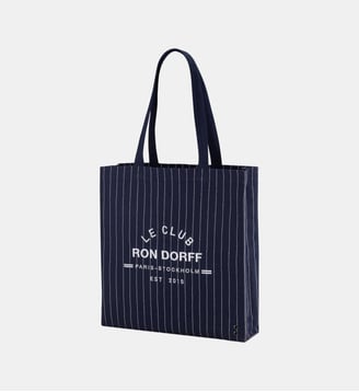 Sac de plage à rayures - Ron Dorff - Bleu marine
