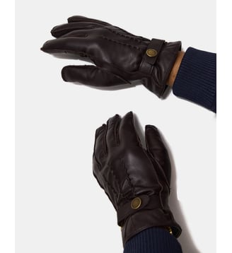 Gants en cuir 3 PLIS - Chevignon - Cacao