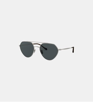 Lunettes de soleil Carré AR6111 - Giorgio Armani - Gunmetal mat