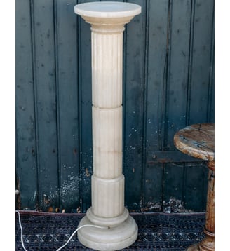Colonne lumineuse Hanna N°296- Produit chiné - Debongout - Blanc