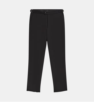 pantalon en gabardine de laine - Agnès b. - Noir