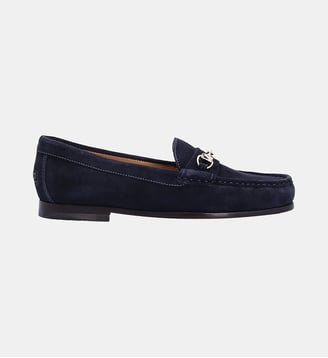Mocassin belmont morsetti cuir - cuir velours - Fairmount - Bleu marine