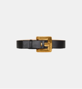 Ceinture Anthem en cuir de veau - Balmain - Black