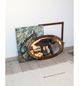 Miroir art déco Georges N°327- Produit chiné - Debongout - Doré