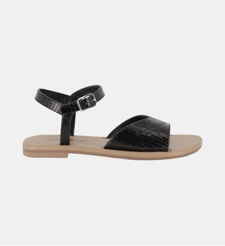 Sandales en cuir à boucle - Zadig&Voltaire Kids - Black