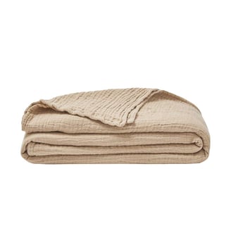 Couvre lit uni en gaze de coton, JAZZY Essix