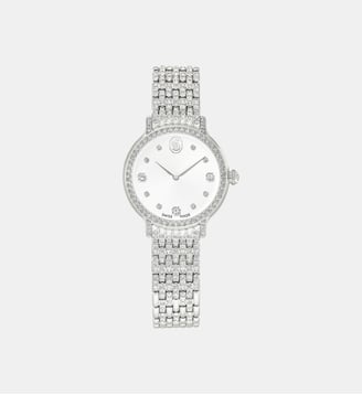 Montre Imber, Fabriqué en Suisse, Bracelet en métal, Acier inoxydable - Swarovski - White et stainless steel