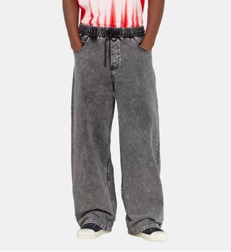 Pantalon de survêtement effet denim - Diesel - Gris