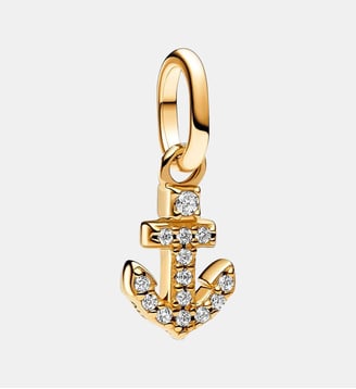 Mini Charm Pendant Ancre - Pandora - Doré