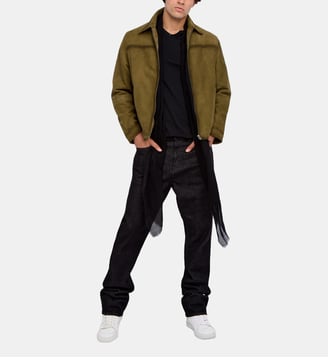 Blouson Loumy Cuir Suede - Zadig&Voltaire - Vert kaki canvas