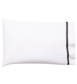 2 Taies américaines Apparat - Le Jacquard Francais - Fusain