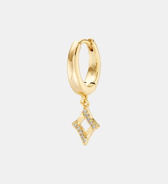 Boucle d'oreille créole Précieuse argent - Nebuleuse Bijoux - Or
