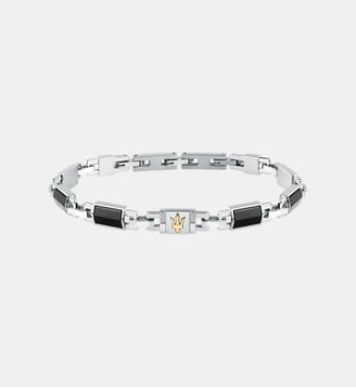 Bracelet Ceramic Argenté JM425ATZ69-PAR - Maserati - Argent et noir