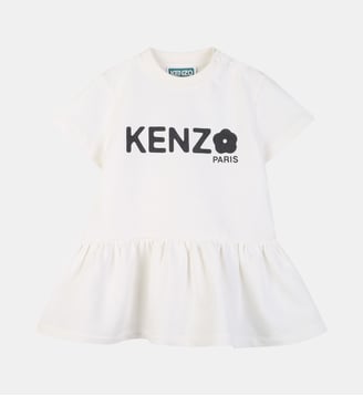 Robe en molleton - Kenzo Kids - Off white