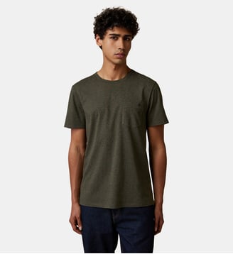 T-shirt en maille - Faguo - Vert foncé