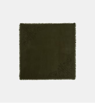 Foulard Stevie Strass Western 90 - Zadig&Voltaire - Vert record