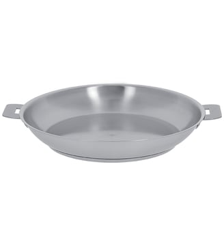Poêle en inox brossé amovible - Cristel - Argenté brillant