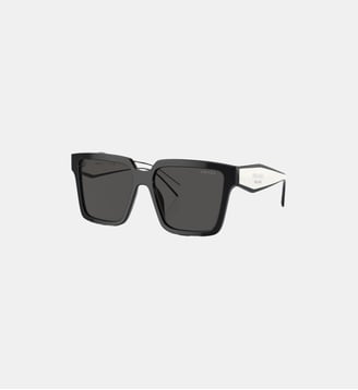 Lunettes de soleil Carré PR 24ZSF - Prada - Noir