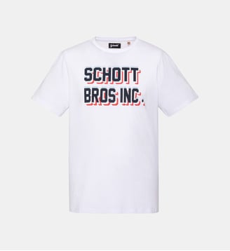 T-shirt imprimé Schott Bros Inc. - Schott - Blanc