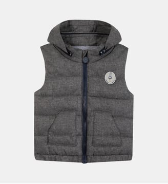 Manteau -   sans manches matelassé - Tartine Et Chocolat - Gris clair