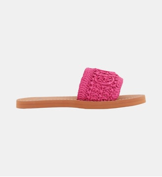 Claquettes en tressage - Chloe Kids - Very fushia