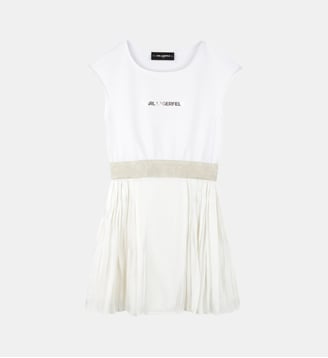 Robe de cérémonie sans manche - Karl Lagerfeld Kids - Blanc écru