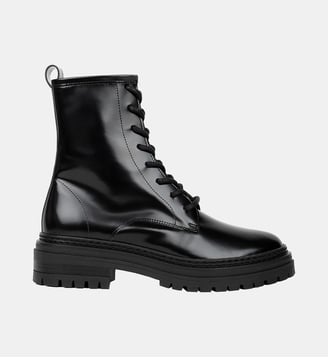 Boots Plates Blake Cuir Glacé - Bobbies - Noir siyah