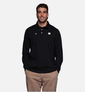 Polo rugby homme manches longues Stade Toulousain 100% coton SBPLAY Serge Blanco