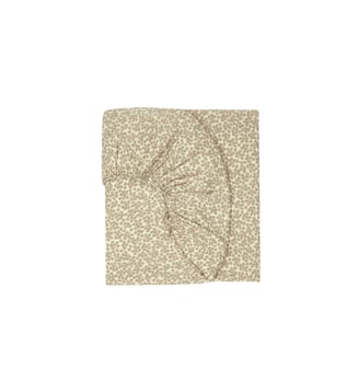 Drap housse bebé Wabi-Sabi en double gaze de coton lavé - Nobodinoz - Yumiko vert clair