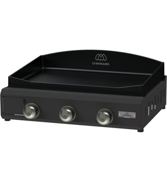 Plancha gaz AMALIA 360 ACIER V3 PLEA360EV3 - Le Marquier - Noir