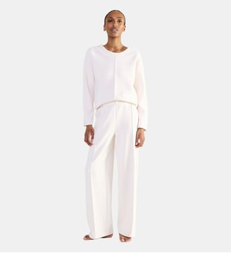 Pantalon  en polyester, Sérénité - Laurence Tavernier - Crème