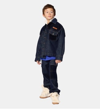 Pantalon en denim - Lanvin Kids - Denim indigo blue