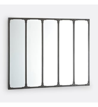 Miroir métal fer industriel 144x120 cm La Redoute Interieurs