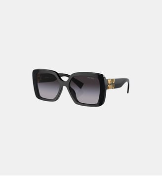 Lunettes de soleil Irrégulier MU 10YS - Miu Miu - Noir