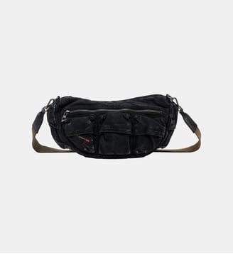 Multi-Pkts-Sac multipoches en denim délavé - Diesel - Noir
