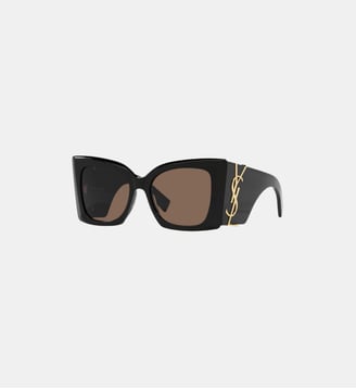 Lunettes de soleil Rectangulaire Sl M119 Blaze - Saint Laurent - Noir