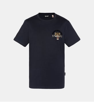 T-shirt avec mascotte tigre - Schott - Marine