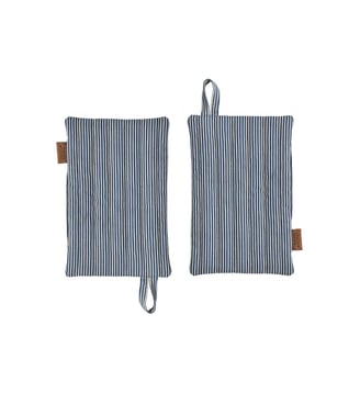 Lot de 2 maniques en coton à rayures OYOY