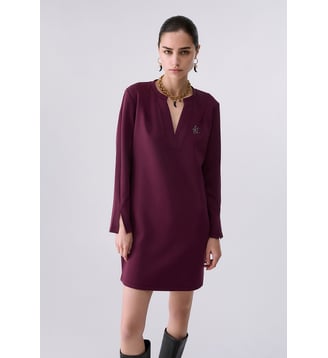 Robe courte en scuba - Liu Jo - Marron
