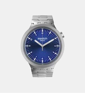 Montre Big Bold Irony Bleu SB07S102G - Swatch - Argenté