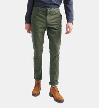 Pantalon coton BRIX - Faguo - Vert