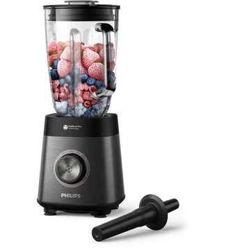 Blender HR3040/00 Blender mixeur métal Série 5000 2L, 1200W - Philips - Noir