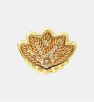 Broche   - Angèle - Satellite - Doré