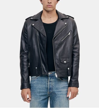 Blouson biker en cuir The Kooples