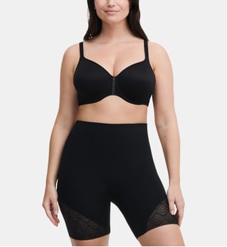 Panty gainant taille haute en dentelle - Chantelle - Noir