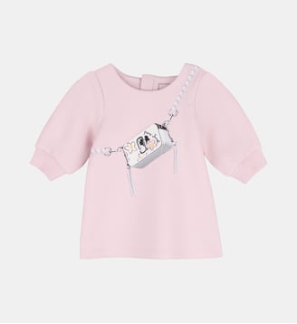 Robe à manches longues - Marc Jacobs Kids - Mauve chalk