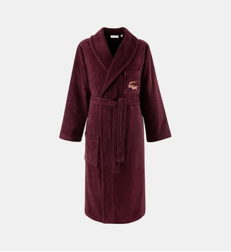 Peignoir de bain long en coton - Lacoste Home - Bordeaux