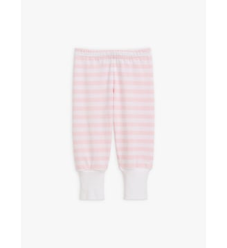 pantalon Turbo rayures 12/12 noir et blanc - Agnès b. - Poudre blanc