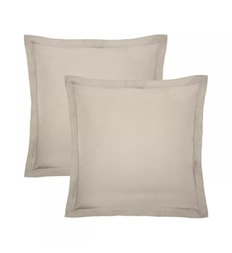 Lot de 2 taies percale de coton - Garnier Thiebaut - Lin